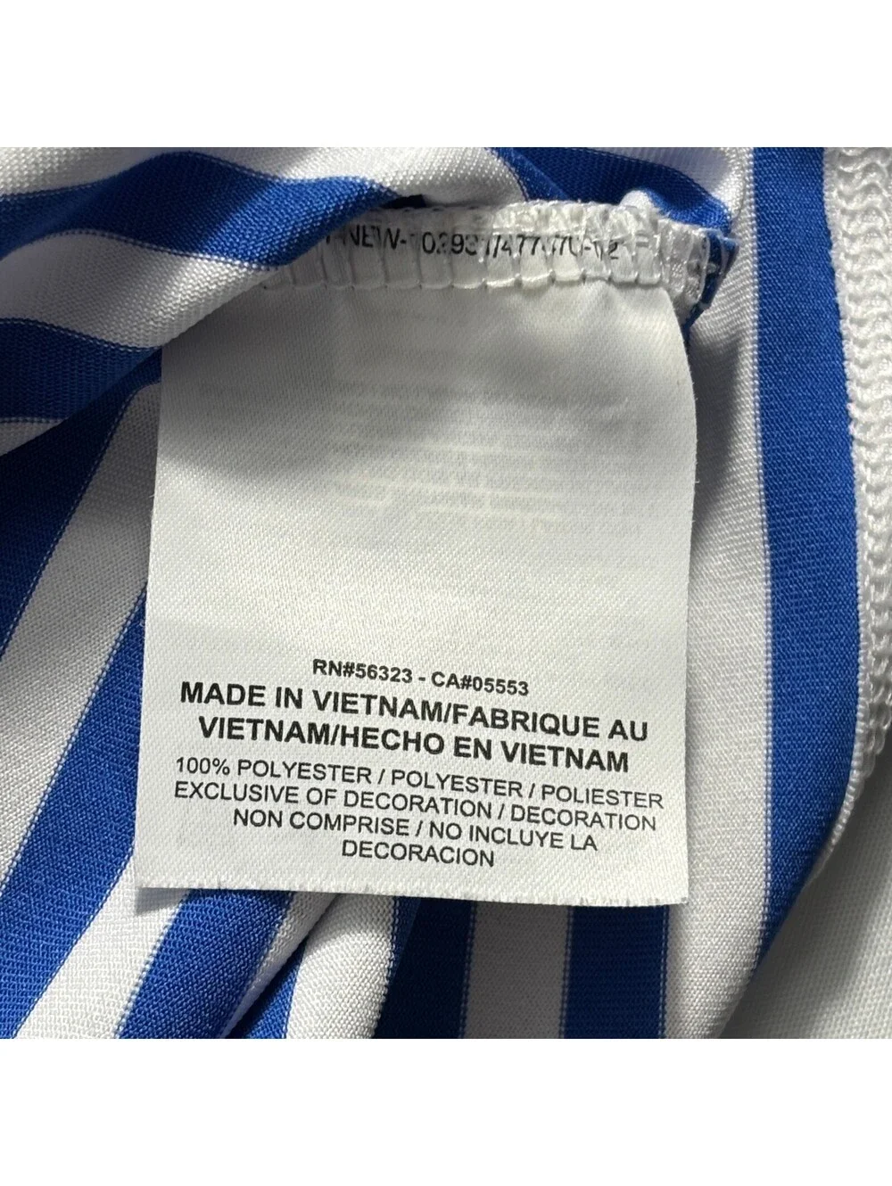 Nike Golf Dri-FIT Men's Blue White Striped Shirt-Sleeve Performance Polo L